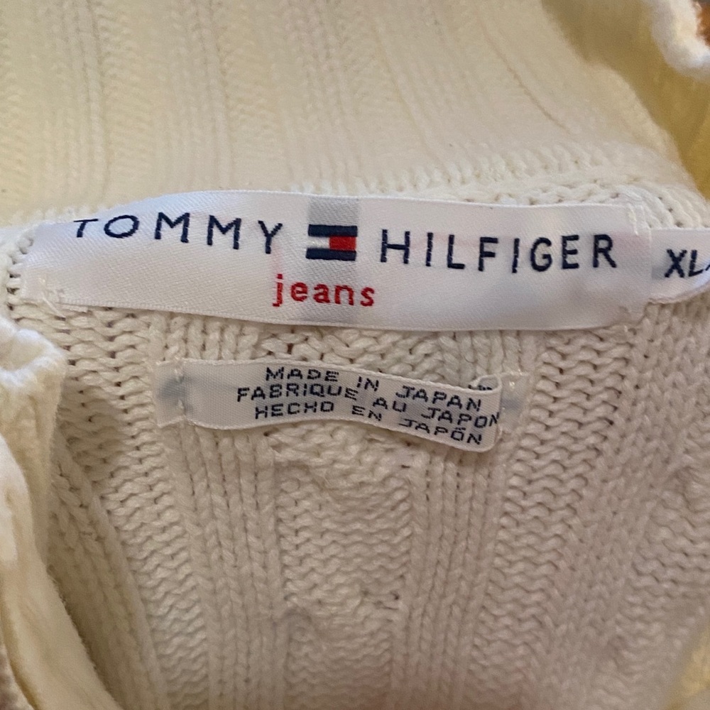 Tommy Hilfiger Vintage 90’s Cable zip neck sweater - Picture 7 of 9